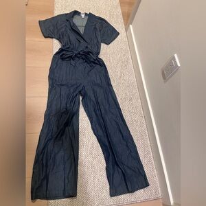 NWOT Denim Blue Jumpsuit